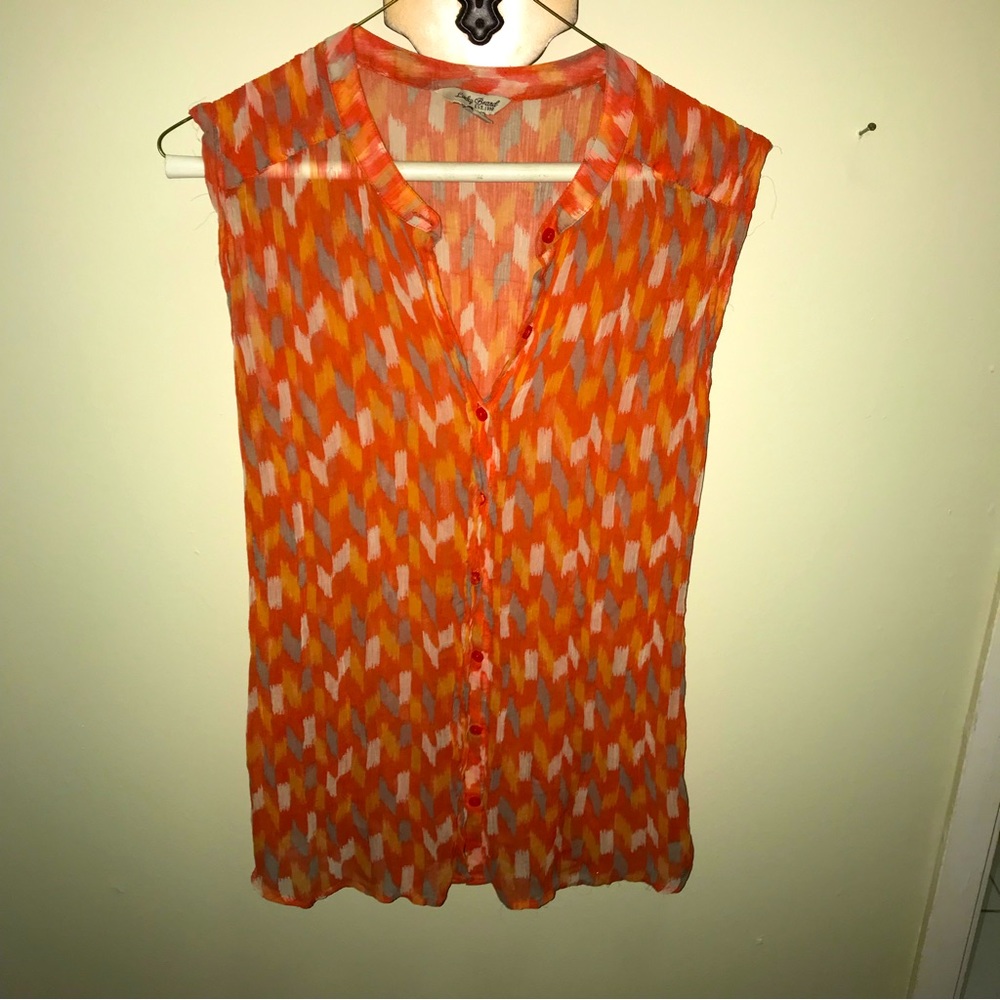 Lucky Brand Silk Button Down size M